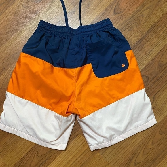 NIKE tri tone color block classic mesh lined swim trunks swimming summer Small - Picture 10 of 16